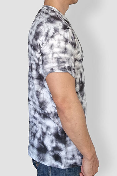 Playera TIE DYE Negro Con Blanco